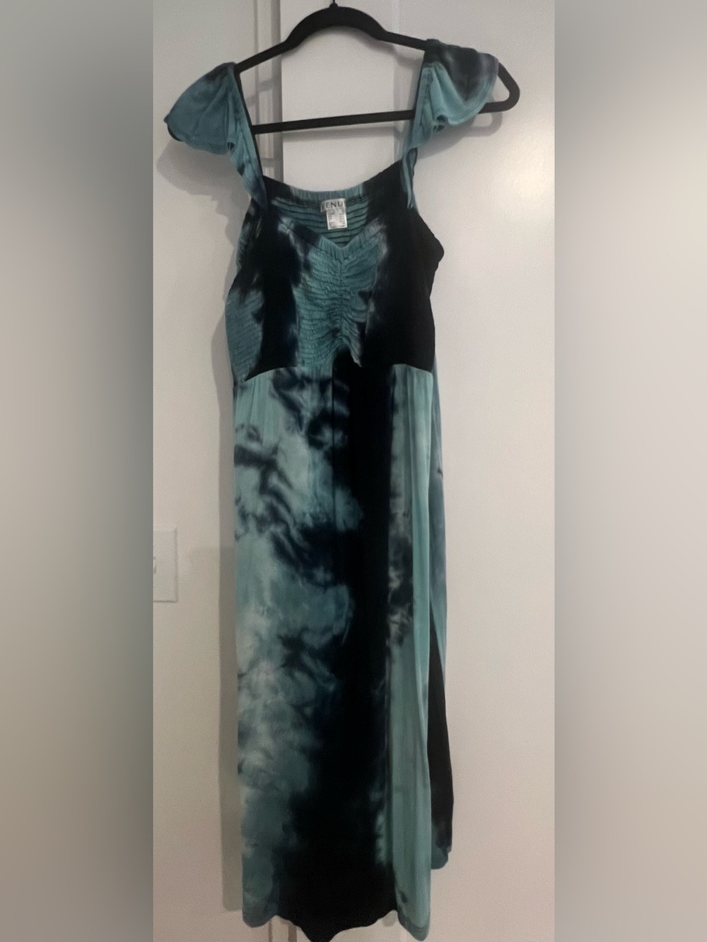 VENUS Light Blue  & Navy Blue Tie-Dye Dress l XL